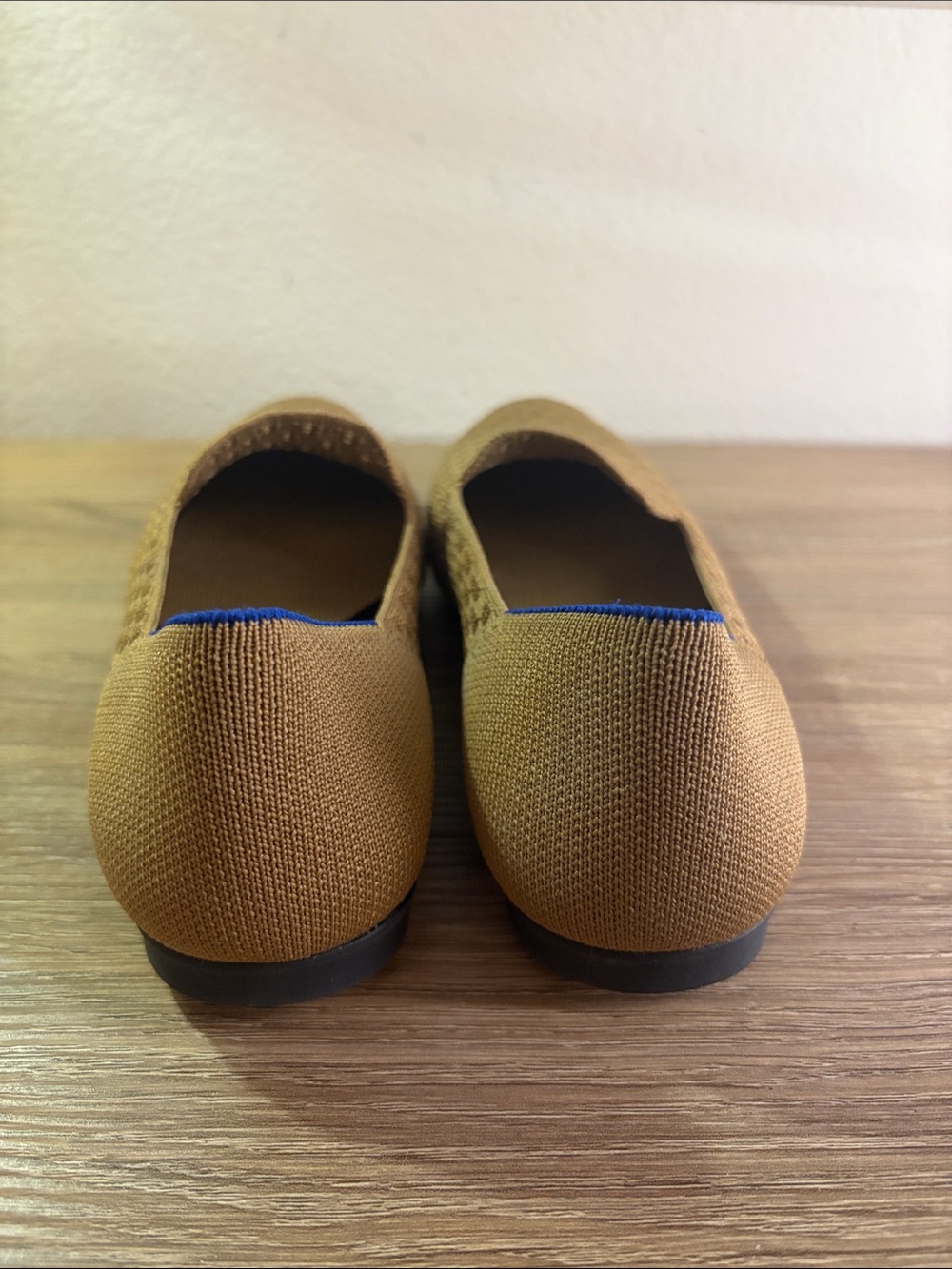 Rothy's Tan Knit Slip-On Loafers with Blue Trim-Accepting Offers! - Picture 5 of 9
